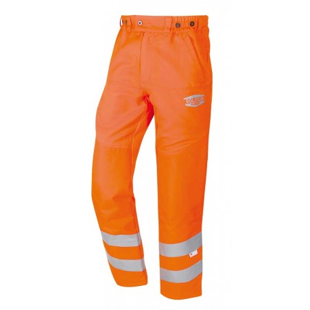 Pantalon débroussaillage HV orange