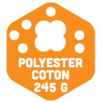 Polyester coton 245g